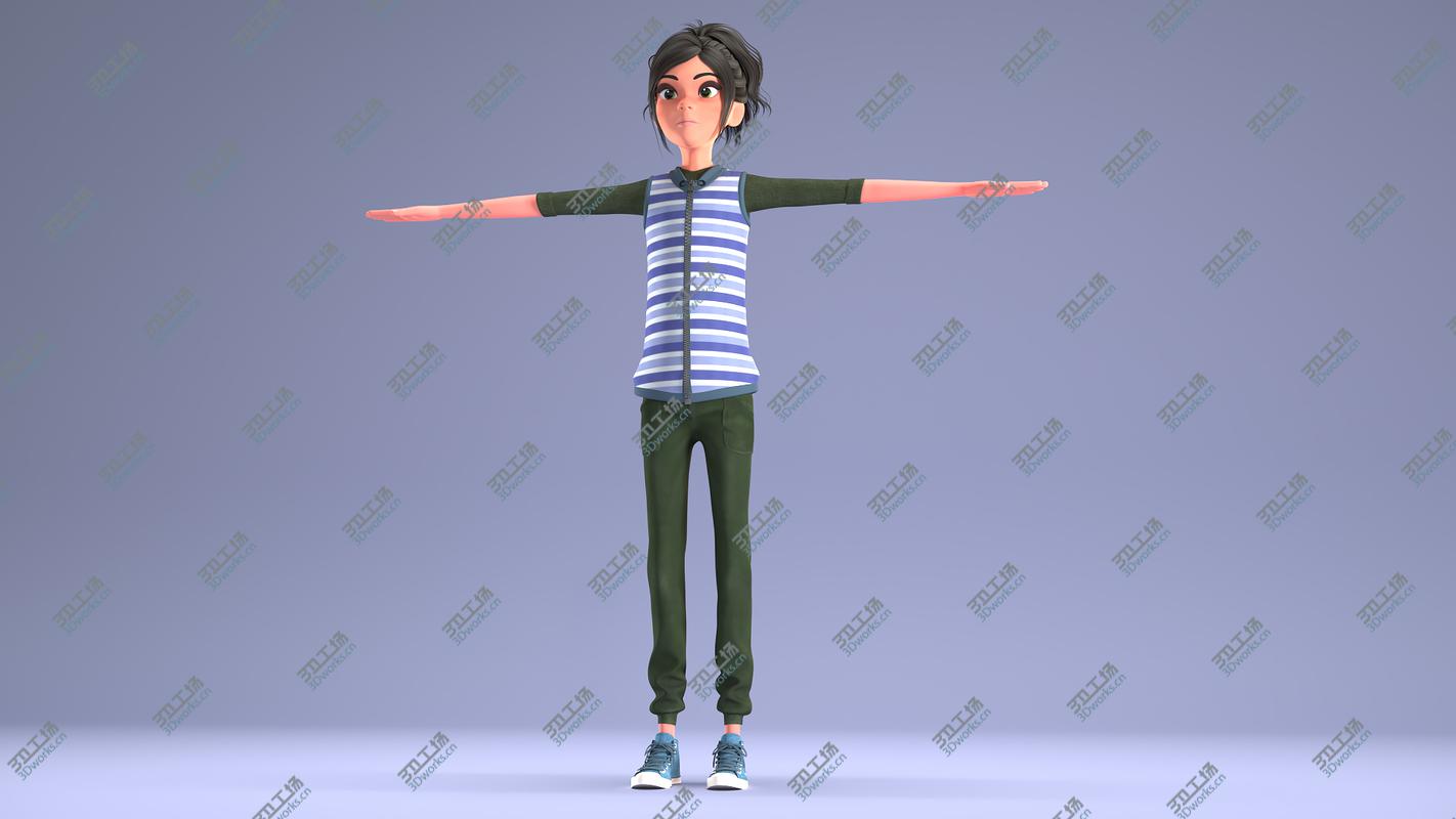 images/goods_img/202105071/3D TOON GiRL 2 - RiGGED model/2.jpg